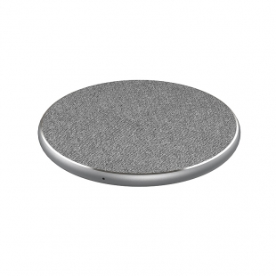 PU Fabric Texture- Light Metal Ultra Slim(7MM) 10W/7.5W Qi Wireless Charging Pad