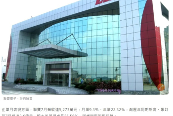 聯寶上半年營收年增27%創高 磁性元件動能續熱、訂單能見度達半年